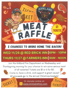 Meat Raffle Form Kirkland Fire Department’s 2025 Meat Raffle held at Red Brick Inn ...